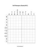 Nonogram - 10x10 - A141 Print Puzzle