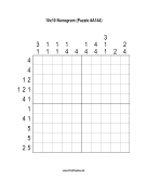 Nonogram - 10x10 - A144 Print Puzzle