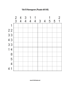Nonogram - 10x10 - A148 Print Puzzle