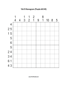 Nonogram - 10x10 - A149 Print Puzzle