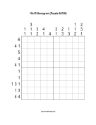 Nonogram - 10x10 - A150 Print Puzzle