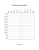 Nonogram - 10x10 - A153 Print Puzzle