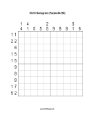 Nonogram - 10x10 - A156 Print Puzzle
