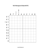 Nonogram - 10x10 - A157 Print Puzzle