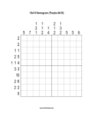 Nonogram - 10x10 - A16 Print Puzzle