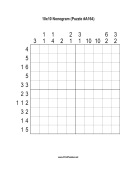 Nonogram - 10x10 - A164 Print Puzzle