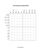 Nonogram - 10x10 - A165 Print Puzzle