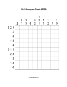 Nonogram - 10x10 - A166 Print Puzzle