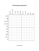 Nonogram - 10x10 - A17 Print Puzzle