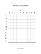 Nonogram - 10x10 - A170 Print Puzzle