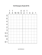 Nonogram - 10x10 - A176 Print Puzzle