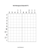 Nonogram - 10x10 - A177 Print Puzzle