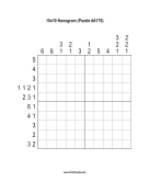 Nonogram - 10x10 - A178 Print Puzzle