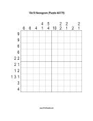 Nonogram - 10x10 - A179 Print Puzzle