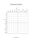 Nonogram - 10x10 - A18 Print Puzzle