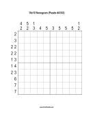 Nonogram - 10x10 - A182 Print Puzzle