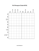 Nonogram - 10x10 - A184 Print Puzzle