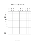 Nonogram - 10x10 - A185 Print Puzzle