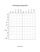 Nonogram - 10x10 - A191 Print Puzzle