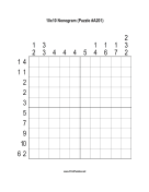 Nonogram - 10x10 - A201 Print Puzzle