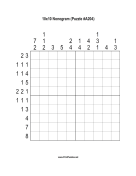 Nonogram - 10x10 - A204 Print Puzzle