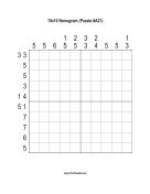Nonogram - 10x10 - A21 Print Puzzle