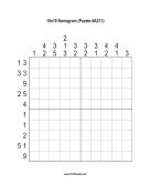 Nonogram - 10x10 - A211 Print Puzzle