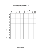 Nonogram - 10x10 - A217 Print Puzzle