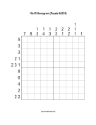 Nonogram - 10x10 - A218 Print Puzzle