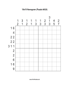Nonogram - 10x10 - A24 Print Puzzle