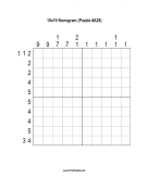 Nonogram - 10x10 - A28 Print Puzzle