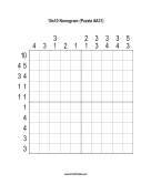 Nonogram - 10x10 - A31 Print Puzzle