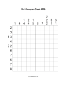 Nonogram - 10x10 - A34 Print Puzzle