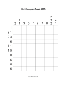 Nonogram - 10x10 - A37 Print Puzzle