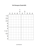 Nonogram - 10x10 - A38 Print Puzzle
