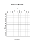 Nonogram - 10x10 - A39 Print Puzzle