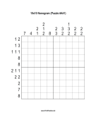 Nonogram - 10x10 - A41 Print Puzzle