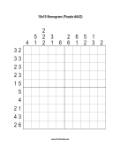 Nonogram - 10x10 - A42 Print Puzzle