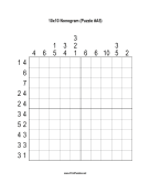 Nonogram - 10x10 - A5 Print Puzzle