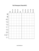 Nonogram - 10x10 - A51 Print Puzzle