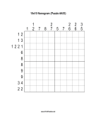 Nonogram - 10x10 - A53 Print Puzzle