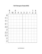 Nonogram - 10x10 - A55 Print Puzzle