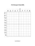Nonogram - 10x10 - A59 Print Puzzle
