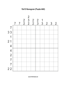Nonogram - 10x10 - A6 Print Puzzle