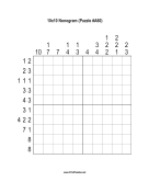 Nonogram - 10x10 - A60 Print Puzzle