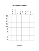 Nonogram - 10x10 - A62 Print Puzzle