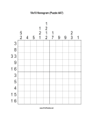 Nonogram - 10x10 - A7 Print Puzzle