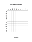 Nonogram - 10x10 - A72 Print Puzzle