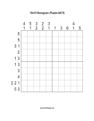 Nonogram - 10x10 - A75 Print Puzzle