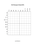 Nonogram - 10x10 - A76 Print Puzzle